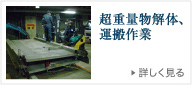 超重量物解体、運搬作業